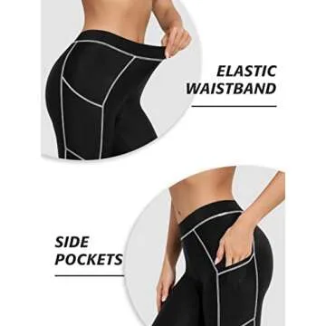 ATTRACO Women's Swim Pants with Pockets and Tummy Control