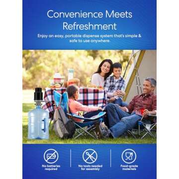 Brio-PU100 Manual Water Pump for 5-6 Gallon Bottles