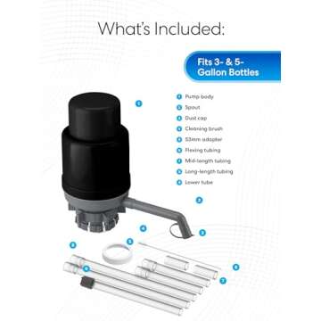 Brio-PU100 Manual Water Pump for 5-6 Gallon Bottles