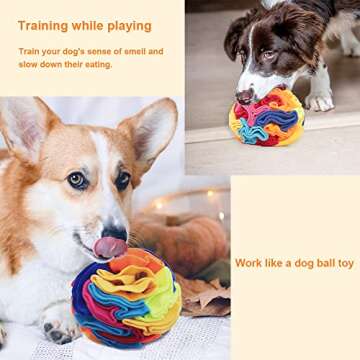 Ablechien Snuffle Ball Interactive Dog Puzzle Toy