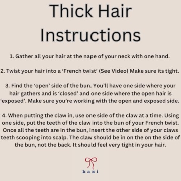 KAXI Hold Everything Hair Claw for Thick & Thin Hair