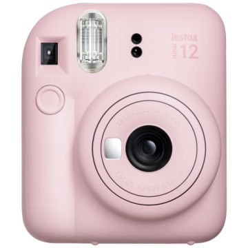 FUJIFILM Instax Mini 12 Instant Camera in Blossom Pink with Upgraded Features