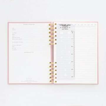 Designworks Ink Standard Issue No. 12 Dusty Pink Undated Planner Notebook Journal with Lined Pages, ...