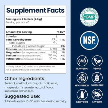 Venture Pal Chewable Electrolyte Tablets, Fast-Dissolve Sugar-Free Stick Salt Tablets - Variety Pack for Rapid Hydration, Outdoor Running, Hiking, Sports | Keto & Vegan Friendly | 80 Count (4 Pack)