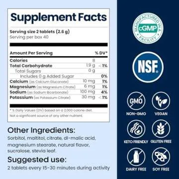 Venture Pal Chewable Electrolyte Tablets, Fast-Dissolve Sugar-Free Stick Salt Tablets - Variety Pack for Rapid Hydration, Outdoor Running, Hiking, Sports | Keto & Vegan Friendly | 80 Count (4 Pack)