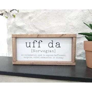 Fprqlyze safragrans Norway Gift Wood Sign Sign for Home Scandinavian Home Decor Viking Heritage Norw...