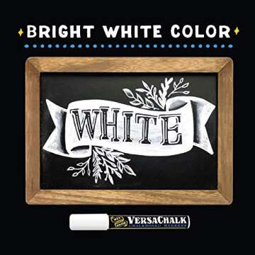 VersaChalk White Chalkboard Chalk Markers - Premium Dust-free Liquid Chalk Set