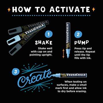 VersaChalk White Chalkboard Markers - Finely Designed for Art