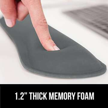 Ergonomic Gel Memory Foam Wrist Rest for Typing Comfort