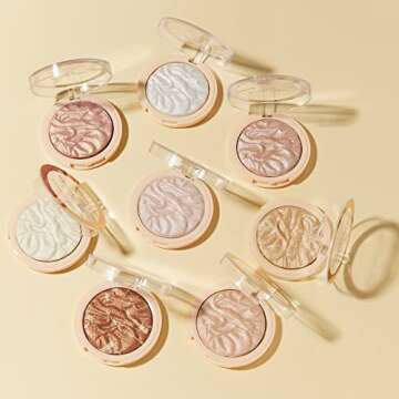 Revolution Beauty, Reloaded Pressed Powder Highlighter, Intensely Pigmented for a High Impact Dewy Finish, Just My Type, 0.22 Oz.