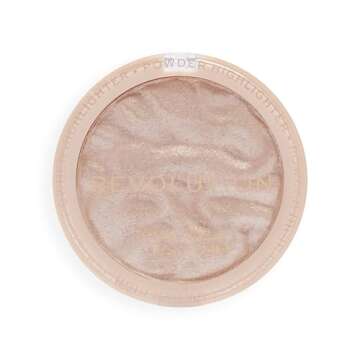 Revolution Beauty, Reloaded Pressed Powder Highlighter, Intensely Pigmented for a High Impact Dewy Finish, Just My Type, 0.22 Oz.