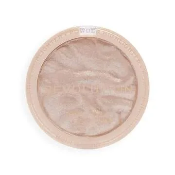 Revolution Beauty, Reloaded Pressed Powder Highlighter, Intensely Pigmented for a High Impact Dewy Finish, Just My Type, 0.22 Oz.