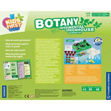 Thames & Kosmos Kids First Botany - Experimental Greenhouse Kit, Model:567004