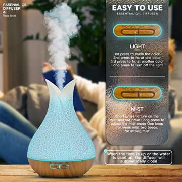 Colorful Aromatherapy Diffuser for Home Relaxation
