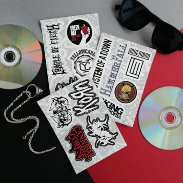 BulbaCraft Rock Band Stickers for Music Lovers and Gifts