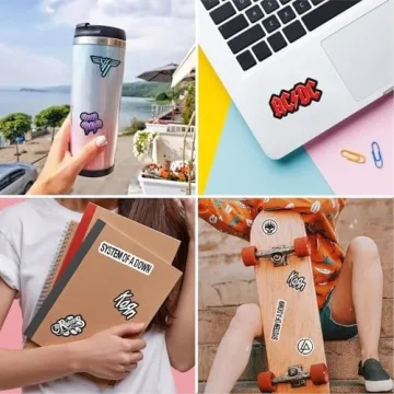 BulbaCraft Rock Band Stickers for Music Lovers and Gifts