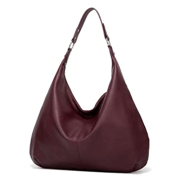 Stylish Ashioup Hobo Bags for Women - Maroon Faux Leather