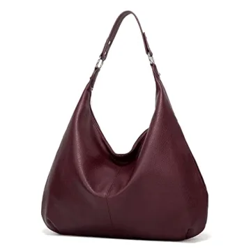 Stylish Ashioup Hobo Bags for Women - Maroon Faux Leather