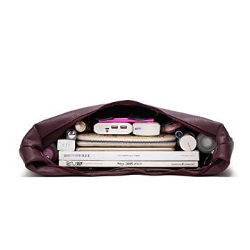 Stylish Ashioup Hobo Bags for Women - Maroon Faux Leather