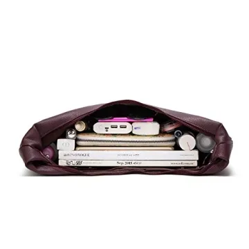 Stylish Ashioup Hobo Bags for Women - Maroon Faux Leather