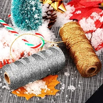Pangda Metallic Twine for Holiday Gift Wrapping