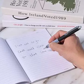 Abaokai Retractable Black Gel Pens - 4 Pack