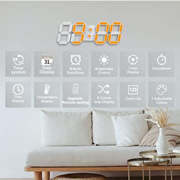Deeyaple LED Digital Alarm Clock with Remote Control