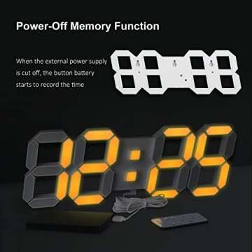 Deeyaple LED Digital Alarm Clock with Remote Control