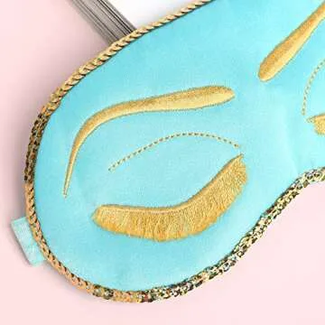 BABEYOND Sleeping Eye Mask for Women Cute Eye Mask Sleeping Beauty Eye Mask Eye Cover Mask Sleep Mask (blue)