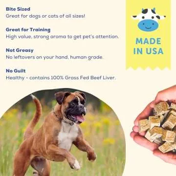 All-Natural Freeze Dried Beef Liver Treats for Pets