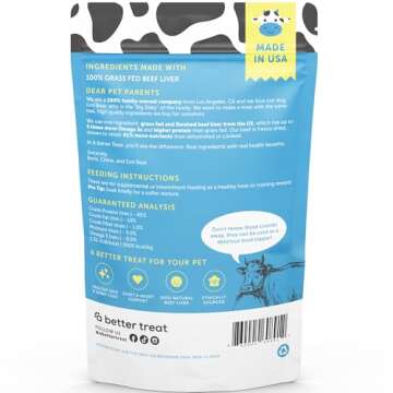 All-Natural Freeze Dried Beef Liver Treats for Pets