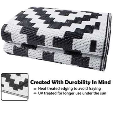 SAND MINE Waterproof 5x8 ft Outdoor Reversible Rug