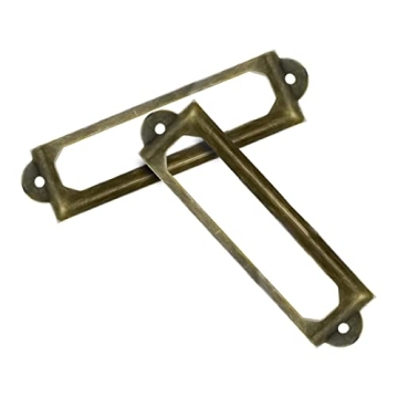 Antique Bronze Label Holders for Crafting and Organization