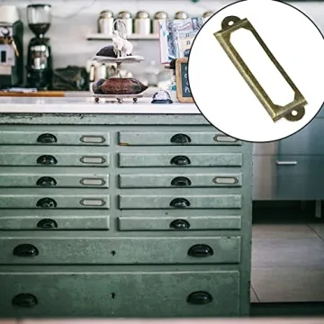 Antique Bronze Label Holders for Crafting and Organization