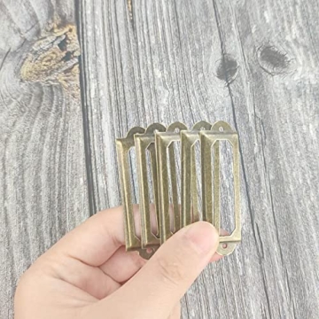 Antique Bronze Label Holders for Crafting and Organization