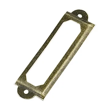 Antique Bronze Label Holders for Crafting and Organization