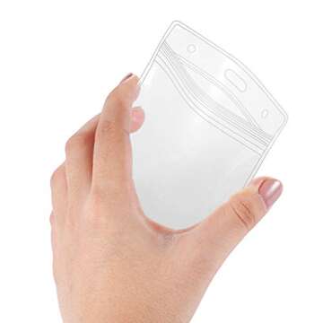 AMUU 5 Pack Lanyard with ID Badge Holder Neck Office Safety Breakaway lanyards for id Badges Women Key Kids Ship Card Cruise Black White