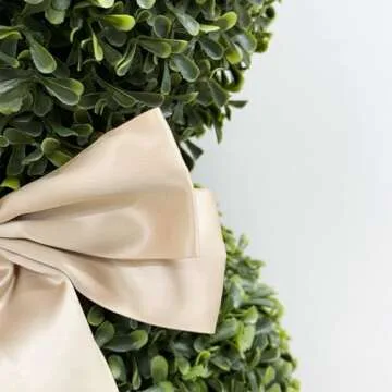 Bunny-Shaped Topiary Trees Set for Easter Decor