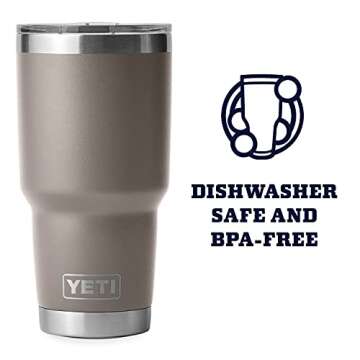 YETI Rambler 30 oz Tumbler, Stainless Steel, Vacuum Insulated with MagSlider Lid, Sharptail Taupe