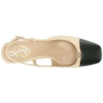 Sam Edelman Tarra Pump in Summer Sand and Black for Style