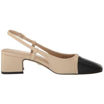 Sam Edelman Tarra Pump in Summer Sand and Black for Style