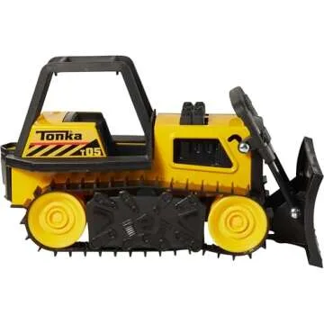 Durable Tonka Steel Bulldozer for Kids - Lifetime Guarantee