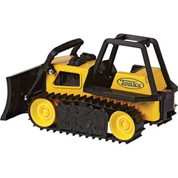 Durable Tonka Steel Bulldozer for Kids - Lifetime Guarantee