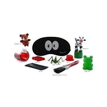 Passover Ten Plagues bag. 10 Plagues of Egypt kit for Seder Table fun & Decoration.