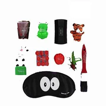 Passover Ten Plagues bag. 10 Plagues of Egypt kit for Seder Table fun & Decoration.