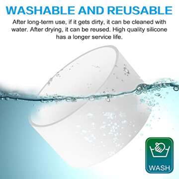 2Pcs Silicone Boot for Stanley 40 oz Quencher Adventure Tumbler and IceFlow Flip 30 oz 20 oz, Stanley Cup Accessories Protector Sleeve Bottom Cover Bumper for Stanley 40 oz with Handle