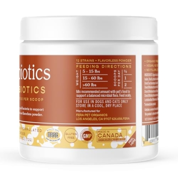 Fera Probiotics for Dogs & Cats - Vet Created Supplement