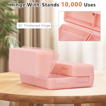 FYY 7-Compartment Portable Pill Organizer with Magnetic Closure