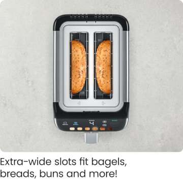 Chefman Stainless Steel Toaster, 2 Slice