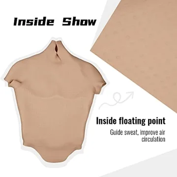 GORGES-YO Silicone Muscle Chest Suit for Cosplay and Halloween